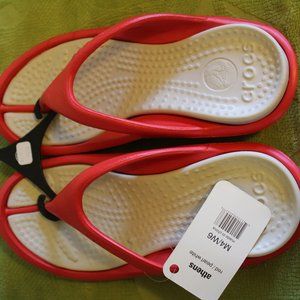 NWT, Croc flip flops